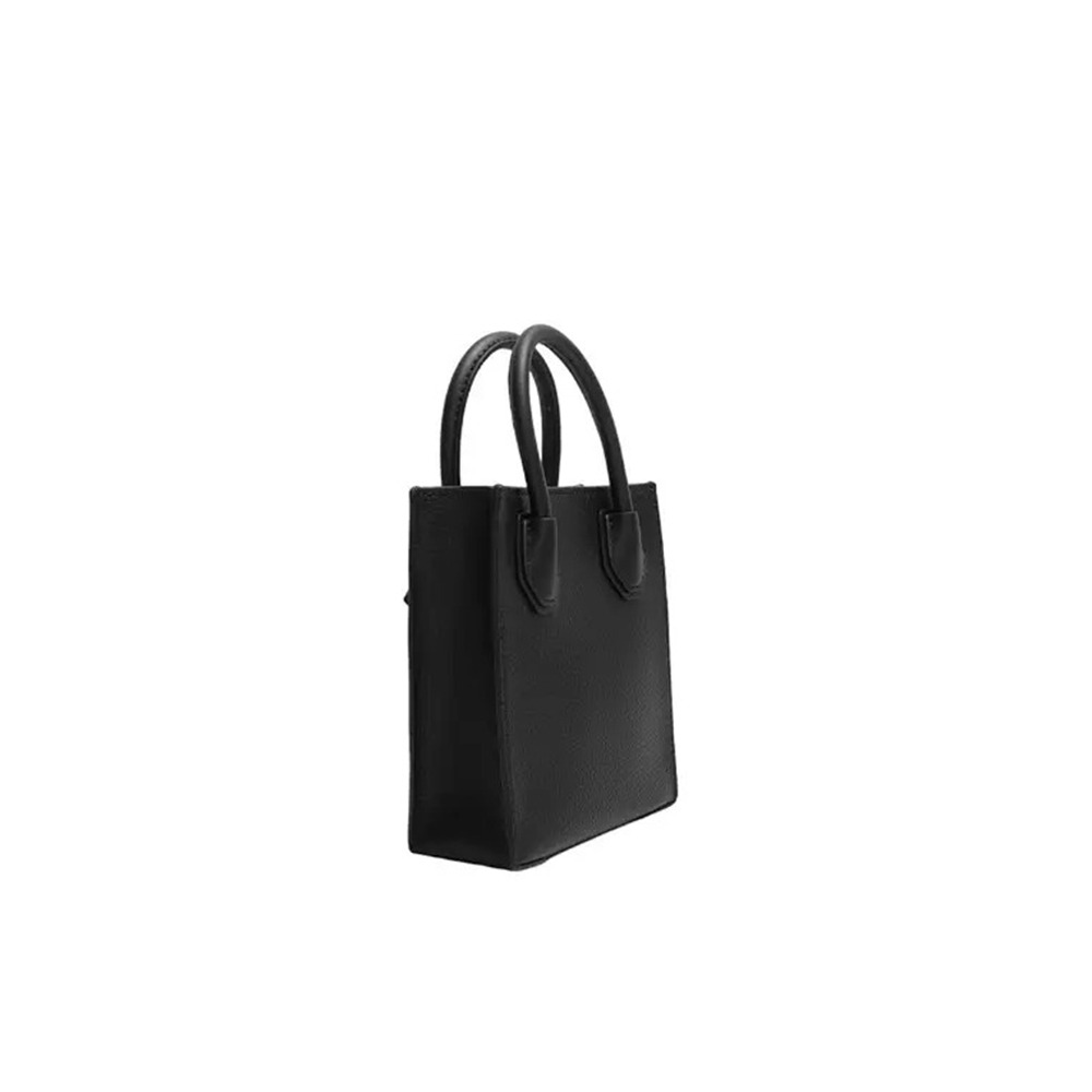 【Michael Kors】皮革迷你手提斜背兩用包-黑色-細節圖3