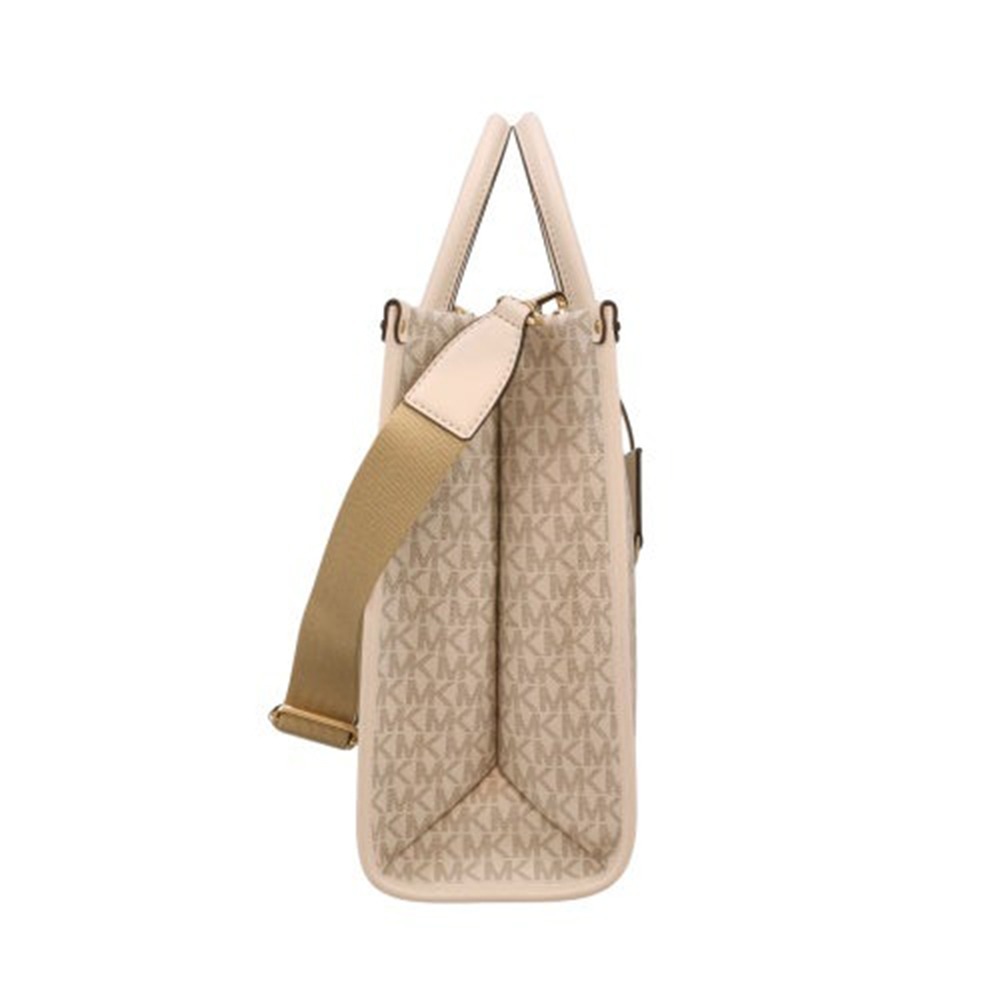 【Michael Kors】滿版LOGO兩用包-白色-細節圖3