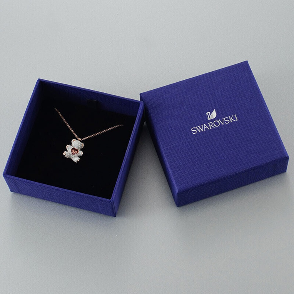 【SWAROVSKI】小熊造型項鍊-白色-細節圖5
