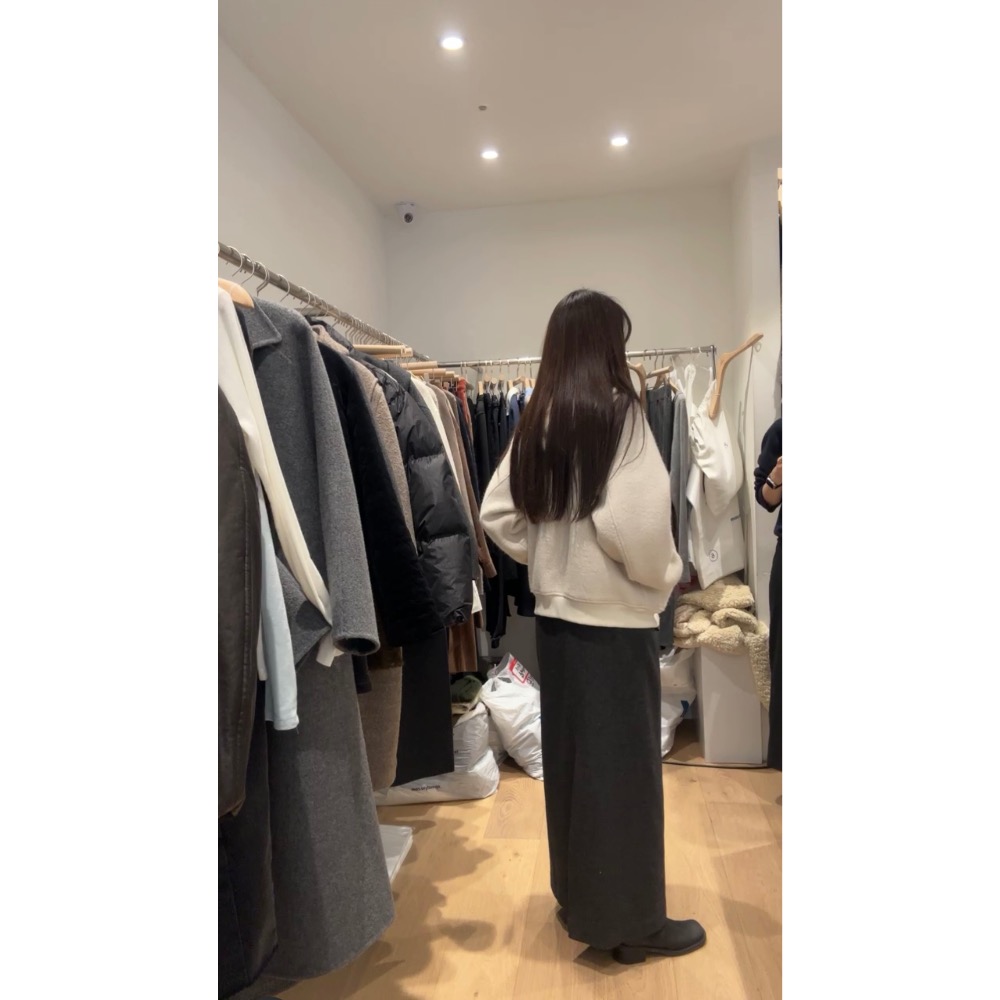 現貨米白 TAF 好燒好燒的毛流感羊毛夾克外套 韓國連線 LALAU 衣服日記-細節圖4
