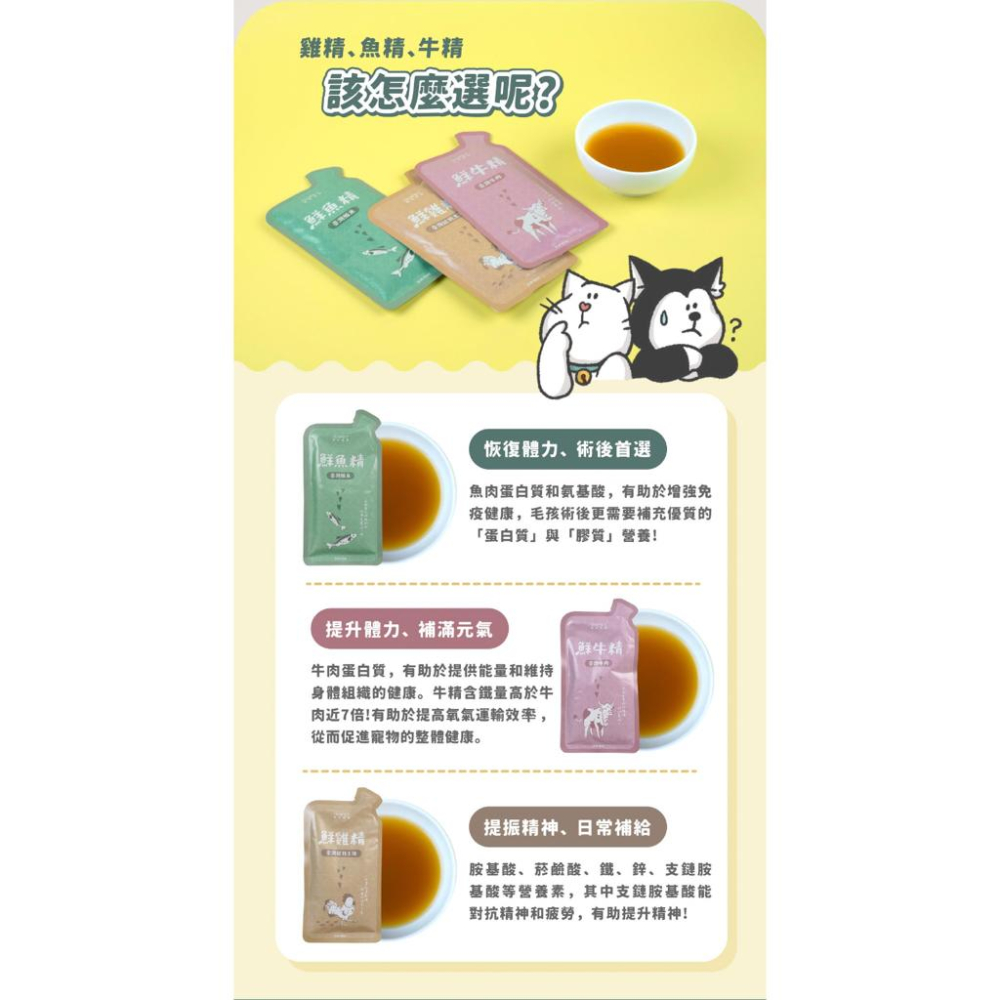 【喵村食堂😊】陪心食補｜鮮三精-鮮雞精鮮魚精鮮牛精45ml★極速出貨!10倍蝦幣免運(9折)☆領券再折送贈品☆營養-細節圖5