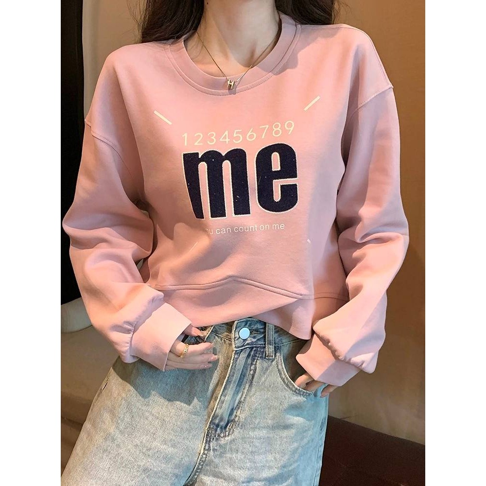 印花字母短款交叉純棉上衣-細節圖5