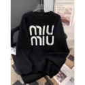 miu字母寬鬆針織上衣-規格圖8