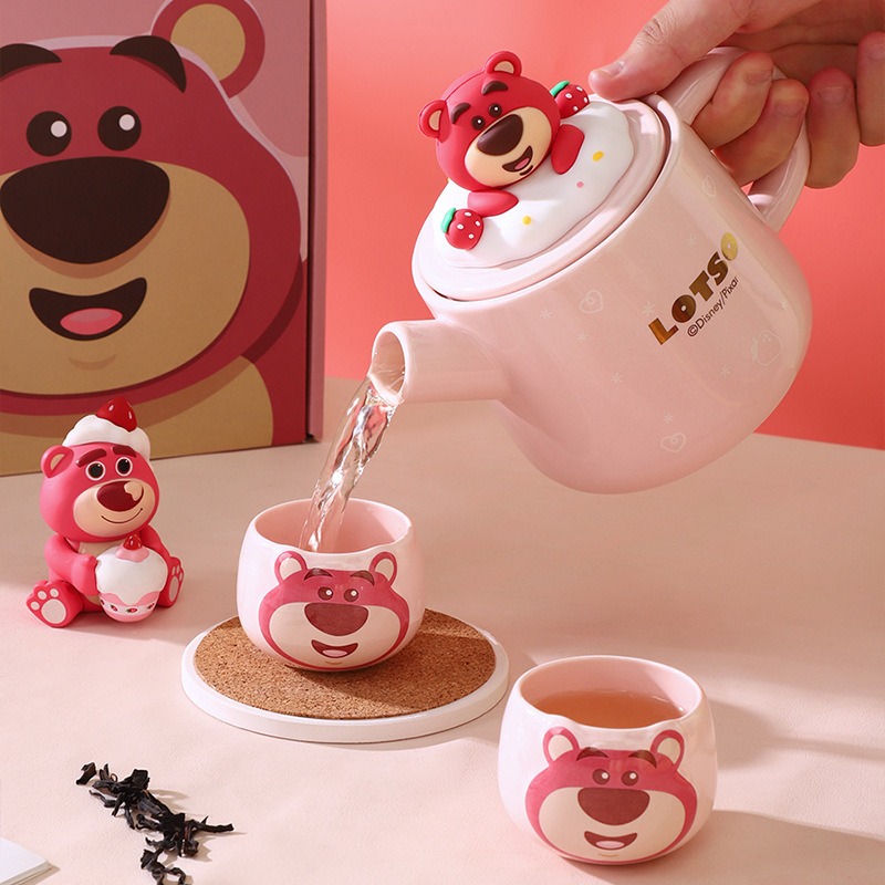 迪士尼陶瓷高顏質茶壺套裝-細節圖2