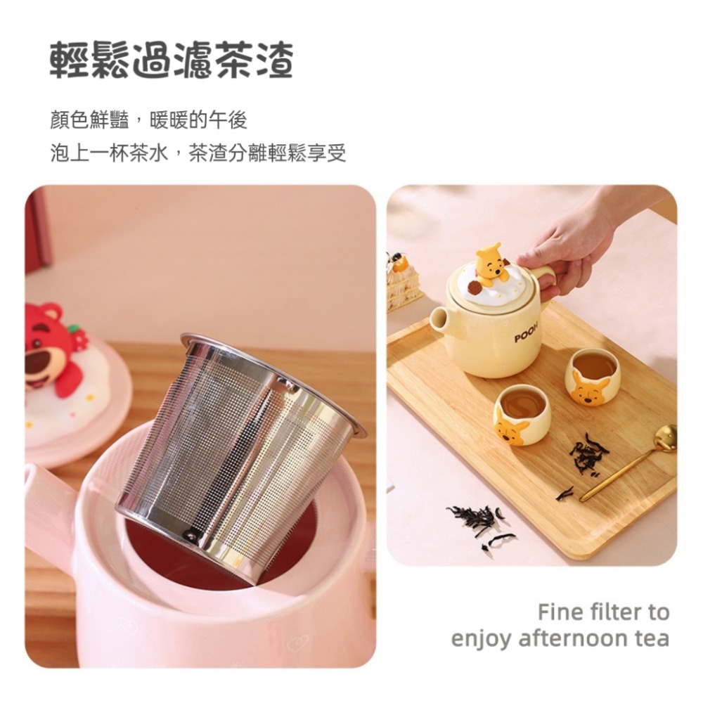 迪士尼陶瓷高顏質茶壺套裝-細節圖4