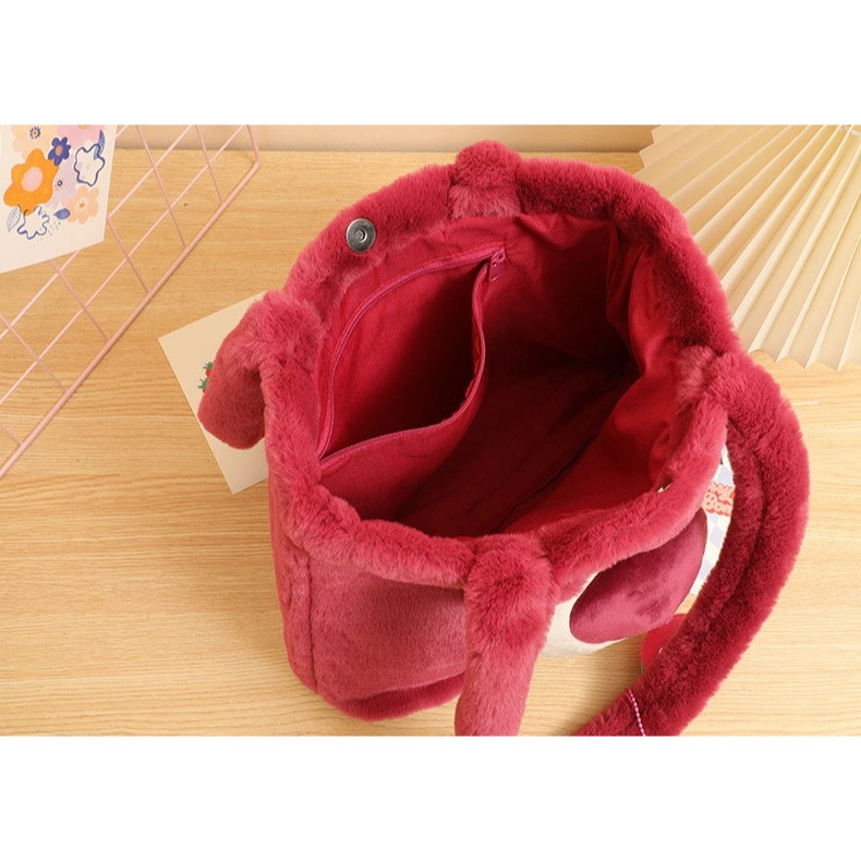 迪士尼毛絨手提單肩包-細節圖4