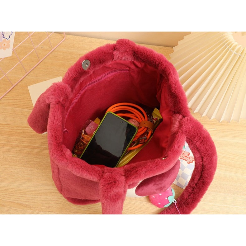 迪士尼毛絨手提單肩包-細節圖5