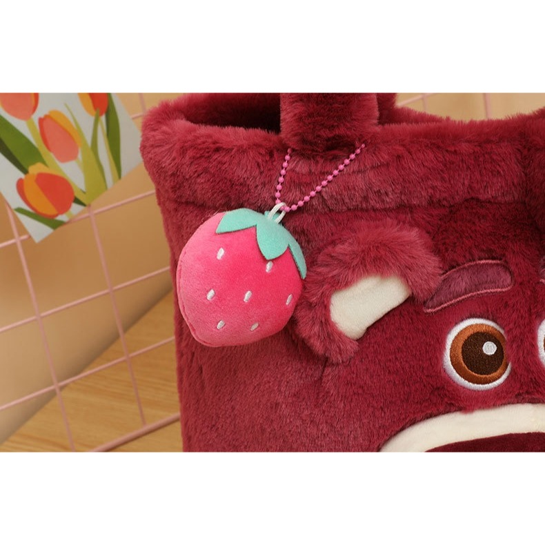 迪士尼毛絨手提單肩包-細節圖7