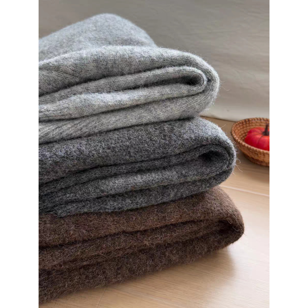 韓系撞色假兩件V領針織外套-細節圖10