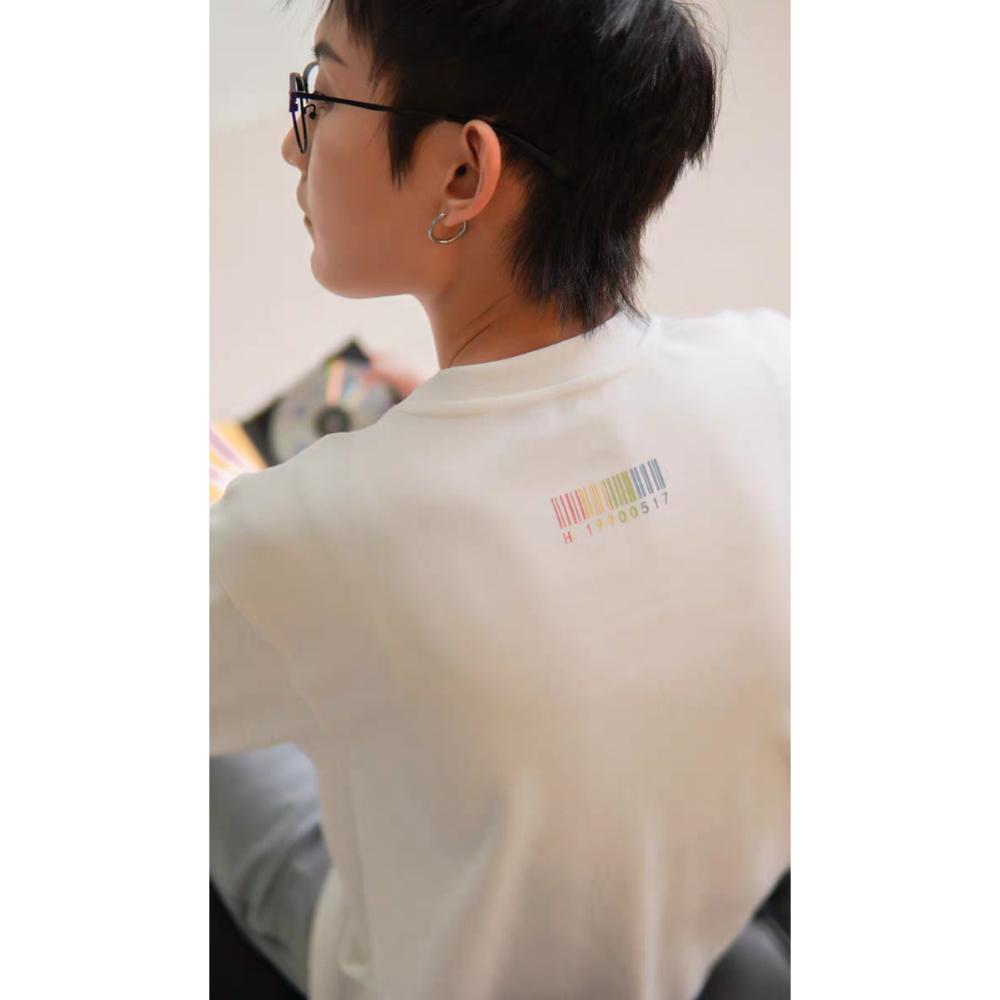 彩虹條碼長袖上衣-細節圖9