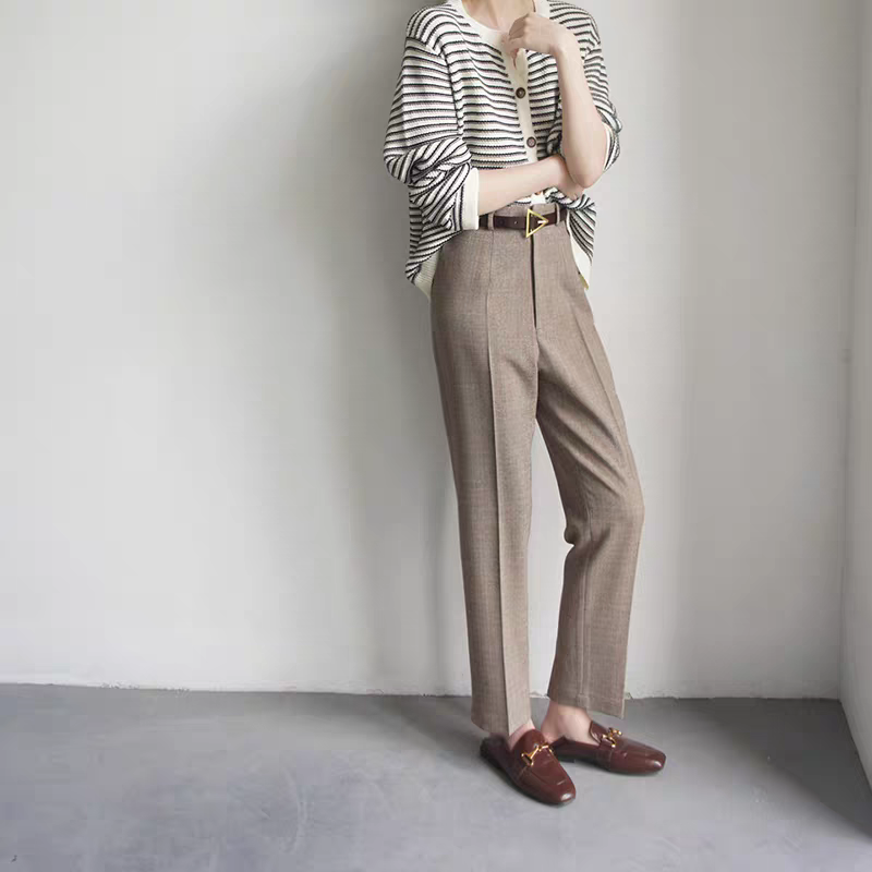 黑白條紋針織開衫外套-細節圖4