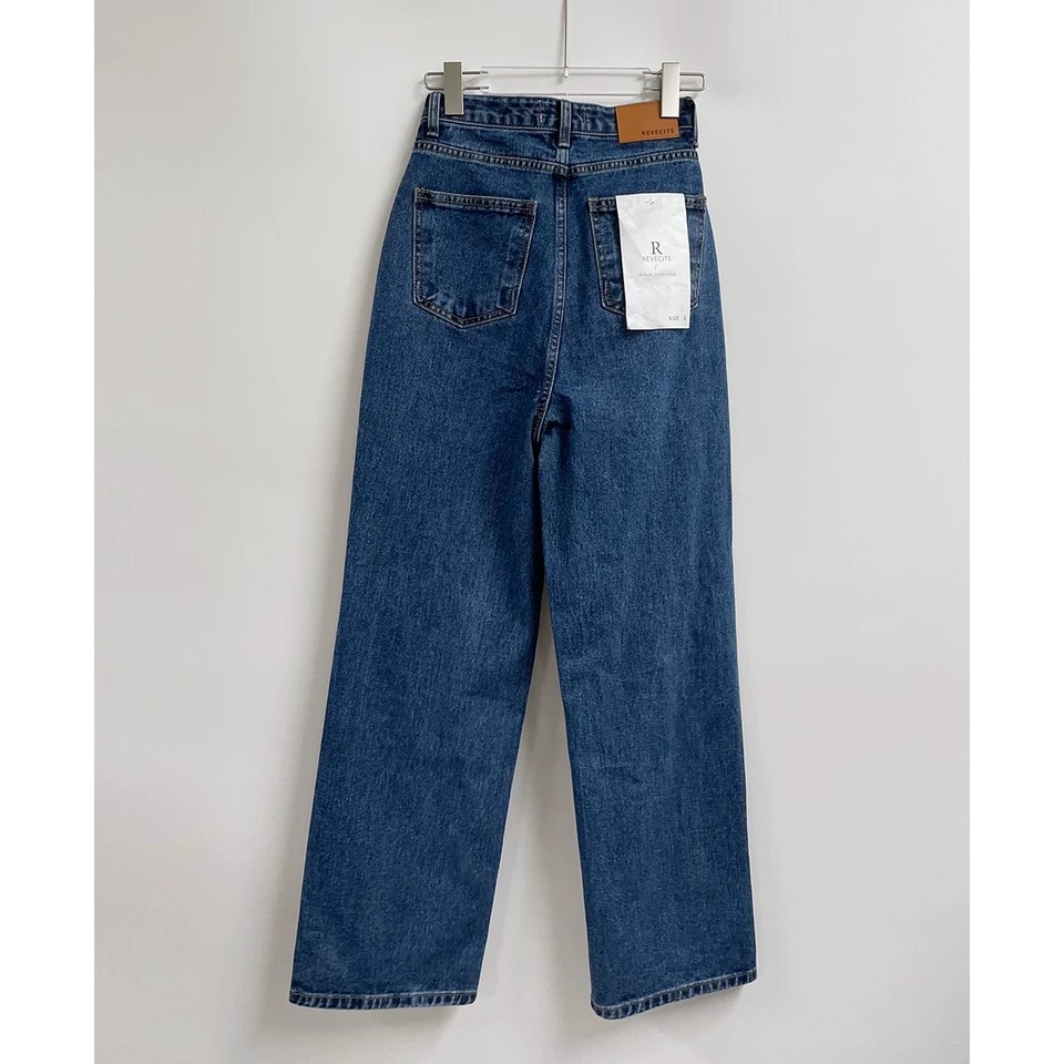 韓系復古顯瘦高腰牛仔長褲-細節圖8