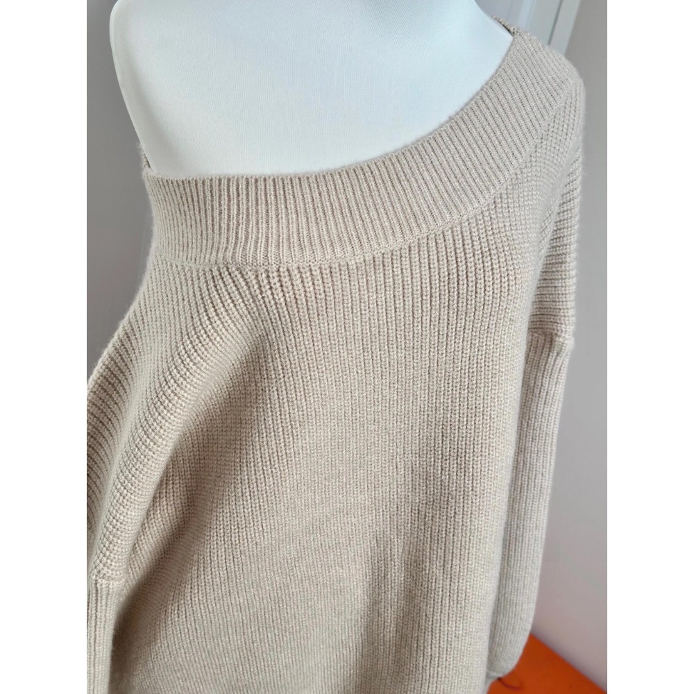 秋冬款斜肩針織毛衣-細節圖9