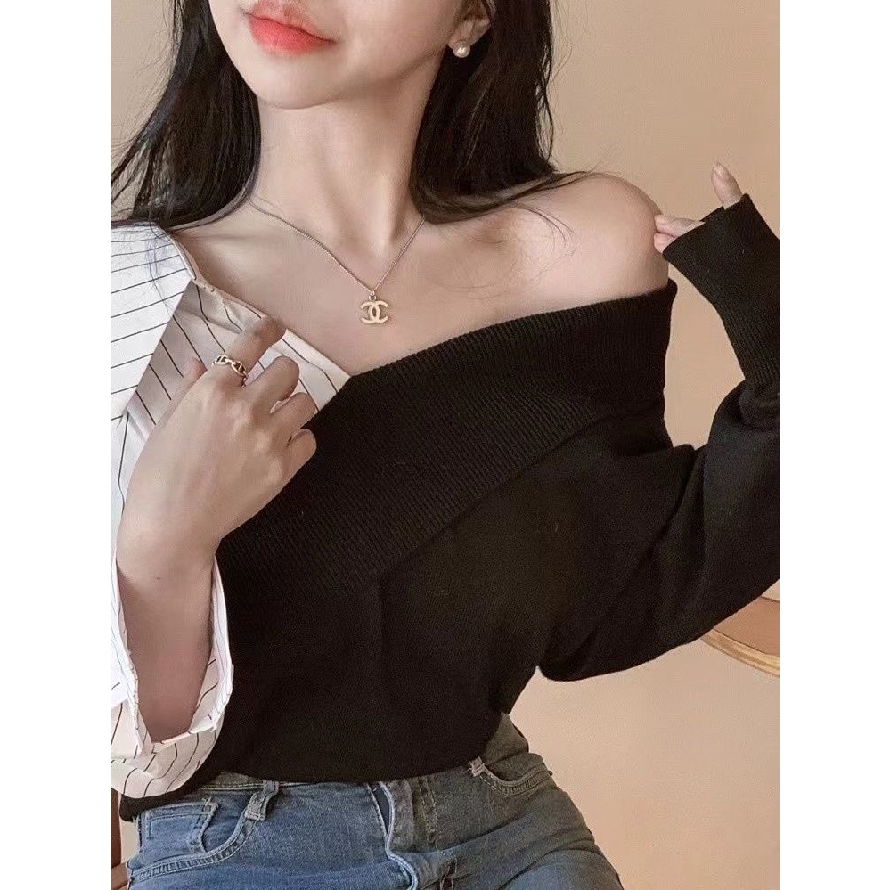 韓版不規則拼接假兩件V領上衣-細節圖7