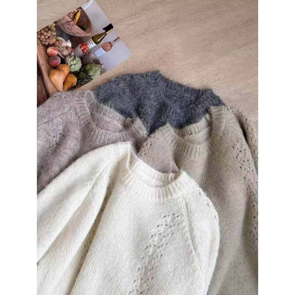 秋冬款韓版軟糯寬鬆毛衣-細節圖10