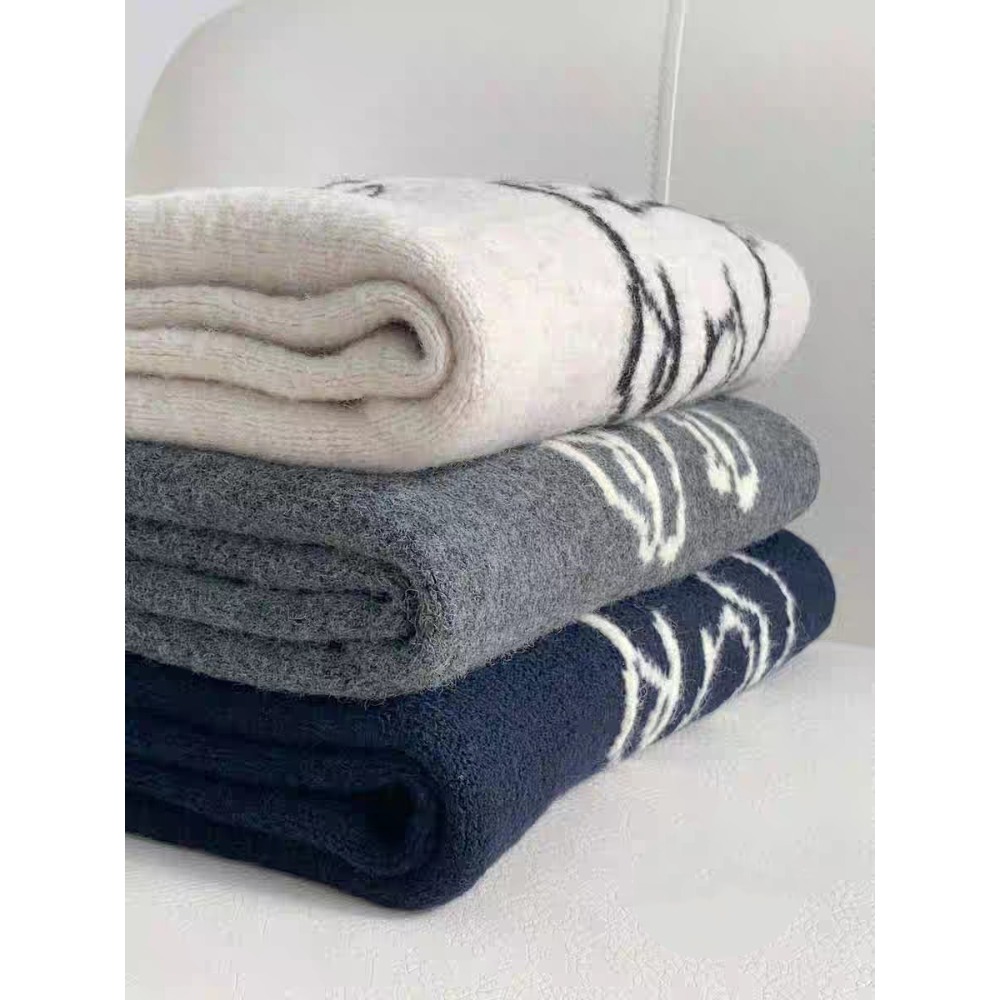 小羊刺繡圓領寬鬆毛衣-細節圖4