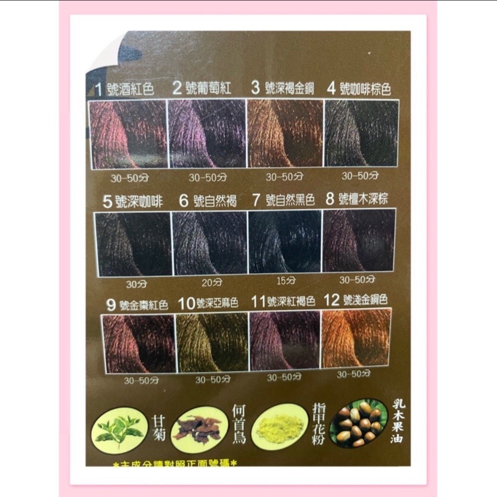 ～歐詩草本彩色護髮染髮霜 9號金棗紅色下單區-細節圖2