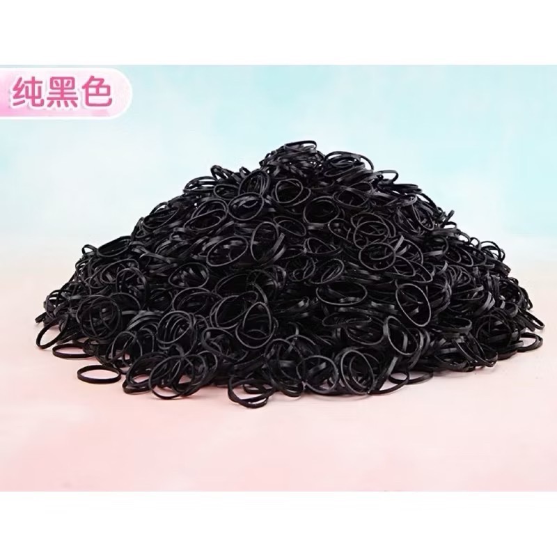 現貨❤️韓版簡約基本款式彩色小號一次性橡皮筋髮圈女扎頭髮頭繩韓國髮飾頭飾品-細節圖2