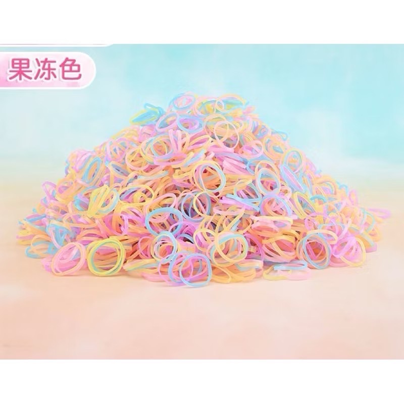 現貨❤️韓版簡約基本款式彩色小號一次性橡皮筋髮圈女扎頭髮頭繩韓國髮飾頭飾品-細節圖4