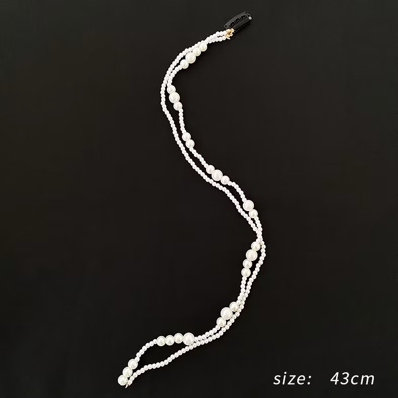 【台灣現貨】韓系ins水鑽編髮鏈 頭飾 仙女 網紅 百搭 隱形髮線 珍珠鍊 高級感 髮飾 髮鏈 髮卡 韓國炫雅-細節圖5