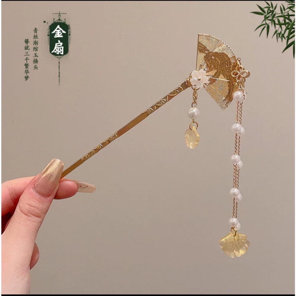 現貨24小時出貨韓國風髮簪 古風高級感簪子 新中式髮釵 簡約現代木簪 盤髮器玉簪女-細節圖3