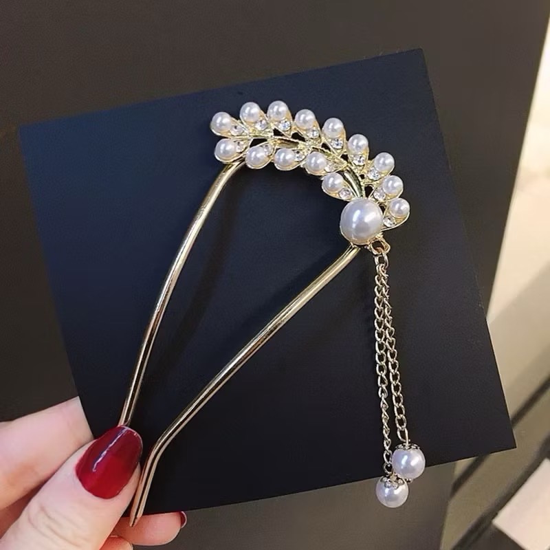 現貨24小時出貨韓國風髮簪 古風高級感簪子 新中式髮釵 簡約現代木簪 盤髮器玉簪女-規格圖11