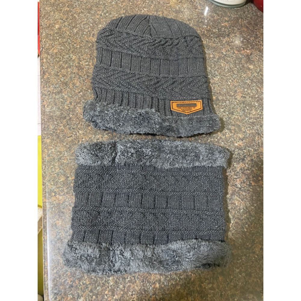 ￼【帽子+圍脖】針織毛帽 毛帽圍脖 毛帽圍脖組 套頭帽 保暖頭套 加厚保暖帽 毛絨帽 針織毛線帽 圍巾 脖圍頸套 騎車防-細節圖2