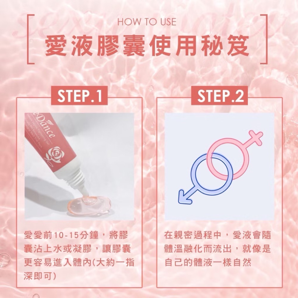 新品優惠 瑞丹絲 Sexy Water愛液膠囊10入/包 (私密保養 情趣升溫 潤滑補水 保濕潤澤 甜橙香-細節圖3