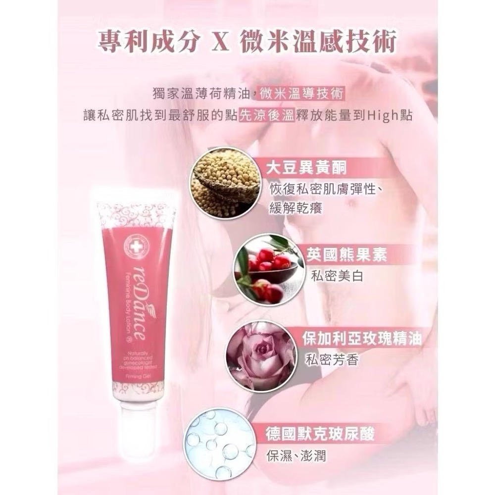 全新 私密保養 瑞丹絲玫瑰香緊緻潤澤凝膠  30ml-細節圖4