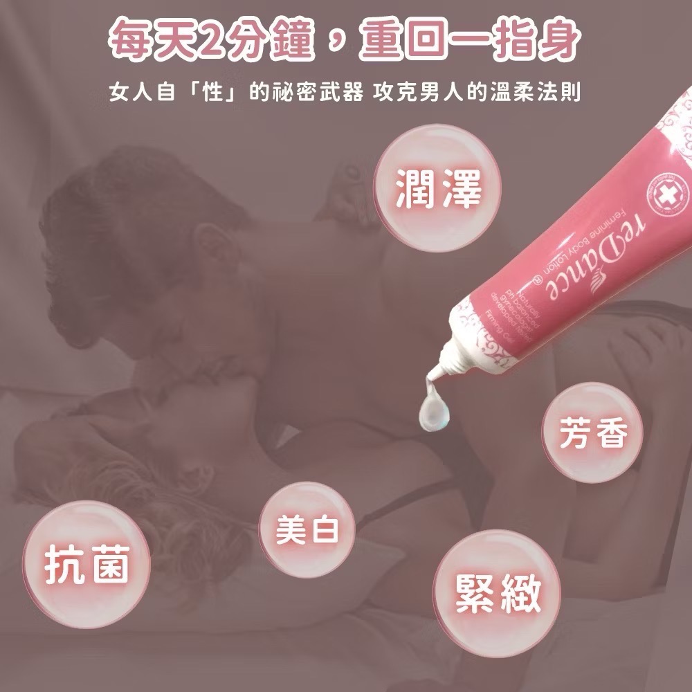 全新 私密保養 瑞丹絲玫瑰香緊緻潤澤凝膠  30ml-細節圖6