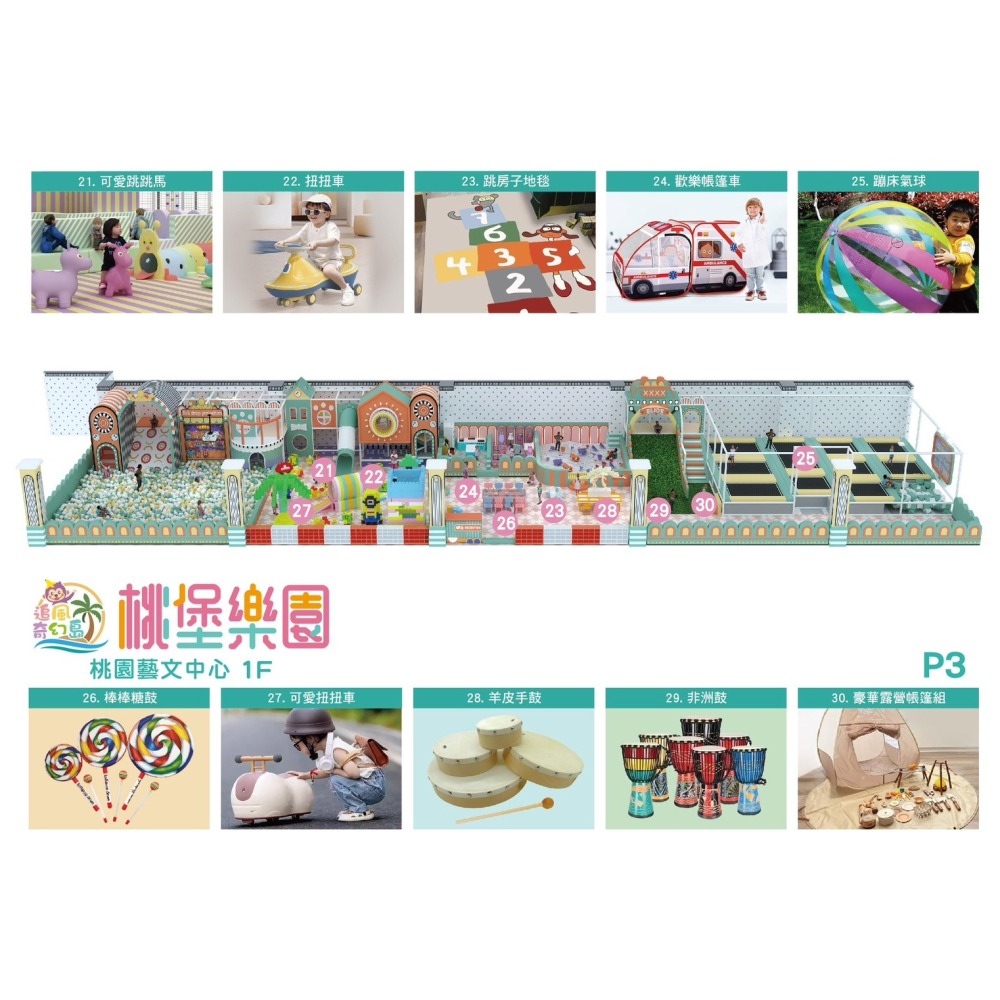 奇幻島 桃堡樂園 追風奇幻島 票券 親子票 門票-細節圖4