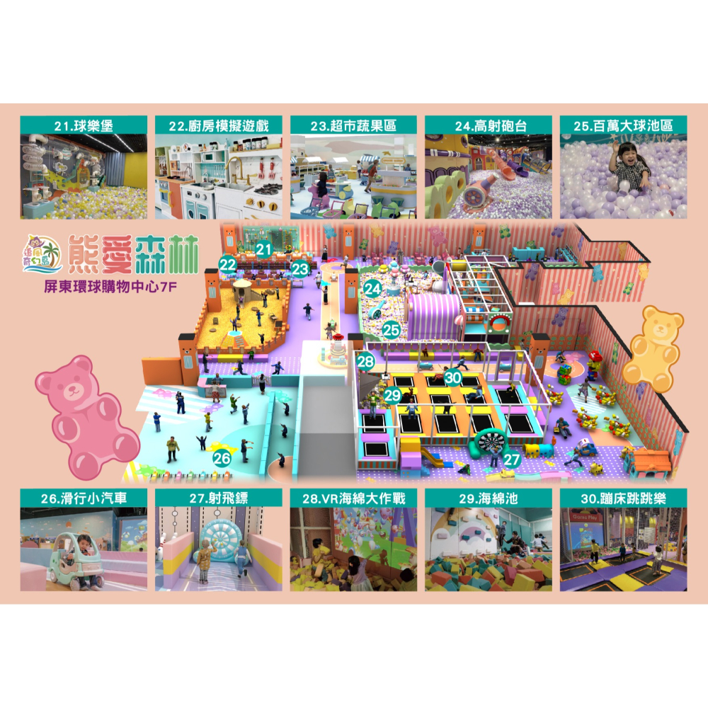 追風奇幻島屏東旗艦店 熊愛森林 親子票 不分平假日 不限時玩 票券 門票-細節圖6