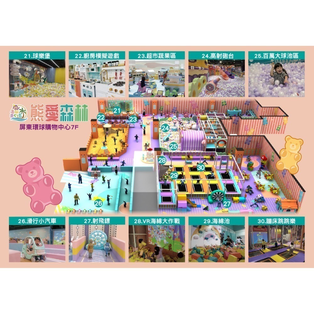 追風奇幻島屏東旗艦店 熊愛森林 親子票 不分平假日 不限時玩 票券 門票-細節圖6