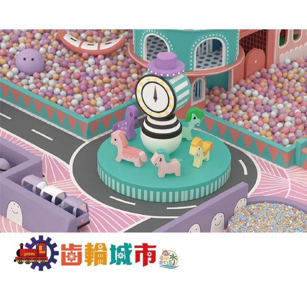 【限時購】追風奇幻島竹苗旗艦店 齒輪城市 親子樂園 1大1小使用【4張/組】-細節圖8