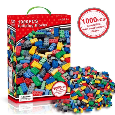 《現貨》外銷澳洲積木1000 PCS積木 紅色基本款 創意百變基礎小顆粒積木 益智玩具 DIY 益智拼裝 益智組裝 積木