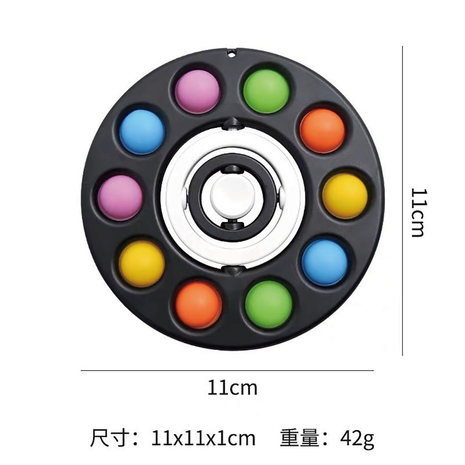 【台灣現貨】陀螺儀滅鼠先鋒 滅鼠先鋒 陀螺儀 指尖陀螺 按壓玩具 解壓神器 減壓玩具 舒壓玩具 益智遊戲 泡泡樂-細節圖7