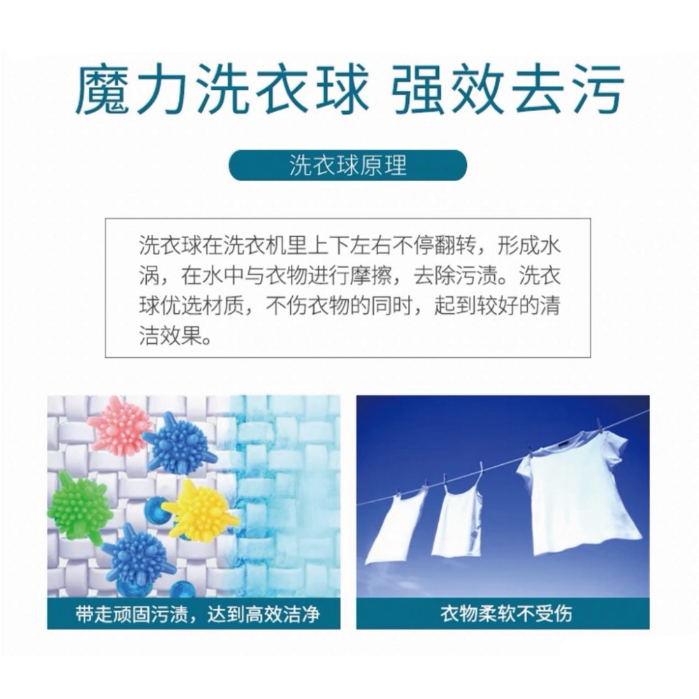 【台灣現貨】魔力洗衣球 防纏繞清潔球 洗衣球 護洗球 清潔球 洗衣 衣物清潔 去污洗衣球-細節圖4