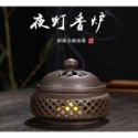 【現貨特價】盤香陶瓷香爐小夜燈 夜燈香爐 工藝品 創意家居 擺件 檀香爐 線香 塔香 老山 夜燈爐-規格圖9