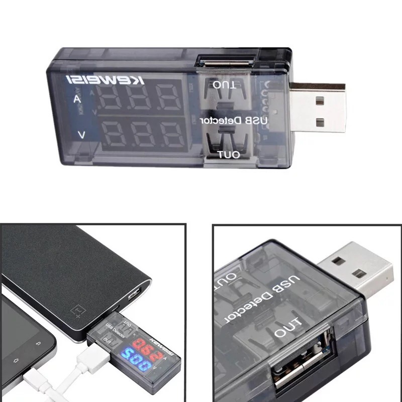 【現貨特價】雙USB電流電壓檢測表測試儀 一分二轉接頭 電源性能測試。-細節圖4