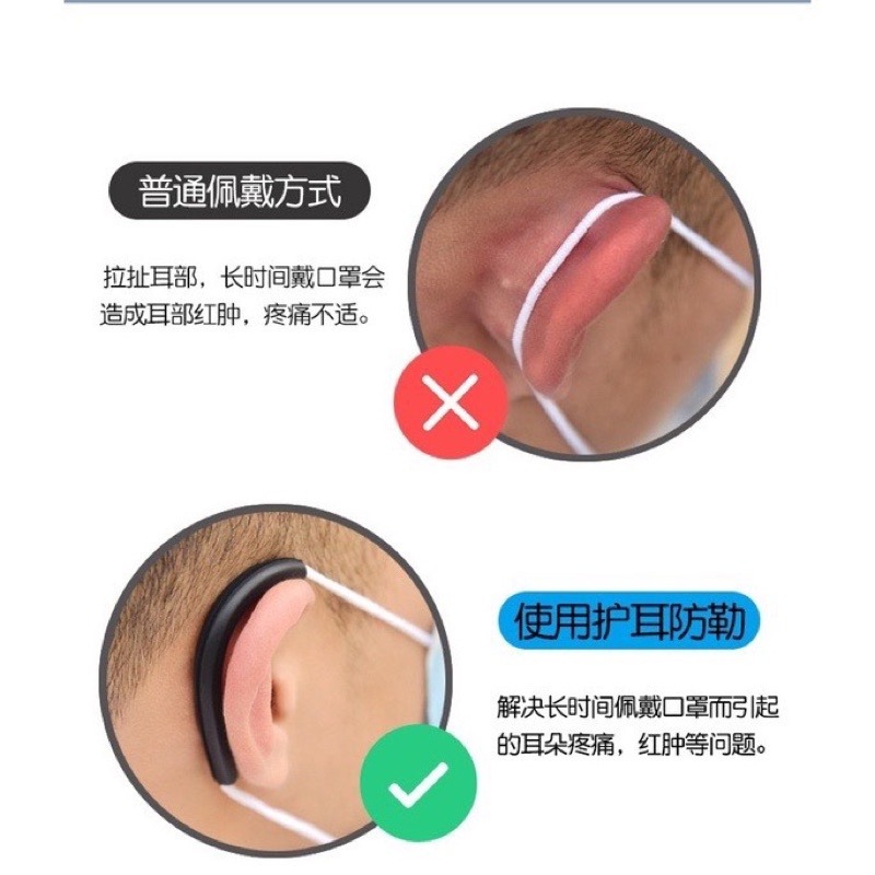 《台灣現貨買十送一》口罩減壓調節器 口罩護耳神器 口罩防勒 耳朵減壓器 口罩耳掛 口罩掛扣 防滑頭載式 調節口罩耳套-細節圖8