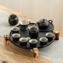 黑陶石磨茶具組-茶壺款