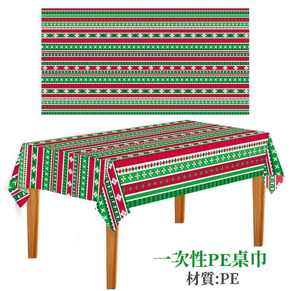 【聖誕節 新品特惠】聖誕節裝飾 聖誕桌布 一次性桌布-細節圖3