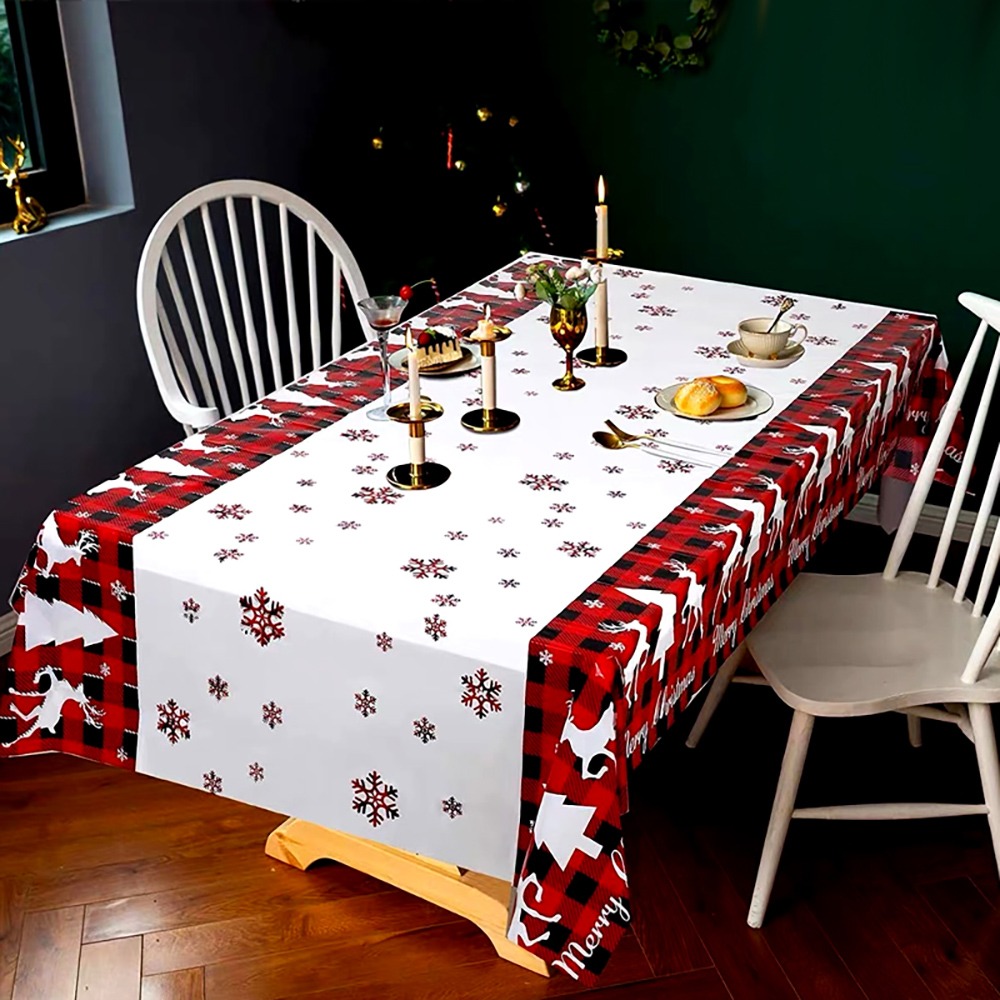 【聖誕節 新品特惠】聖誕節裝飾 聖誕桌布 一次性桌布-細節圖6