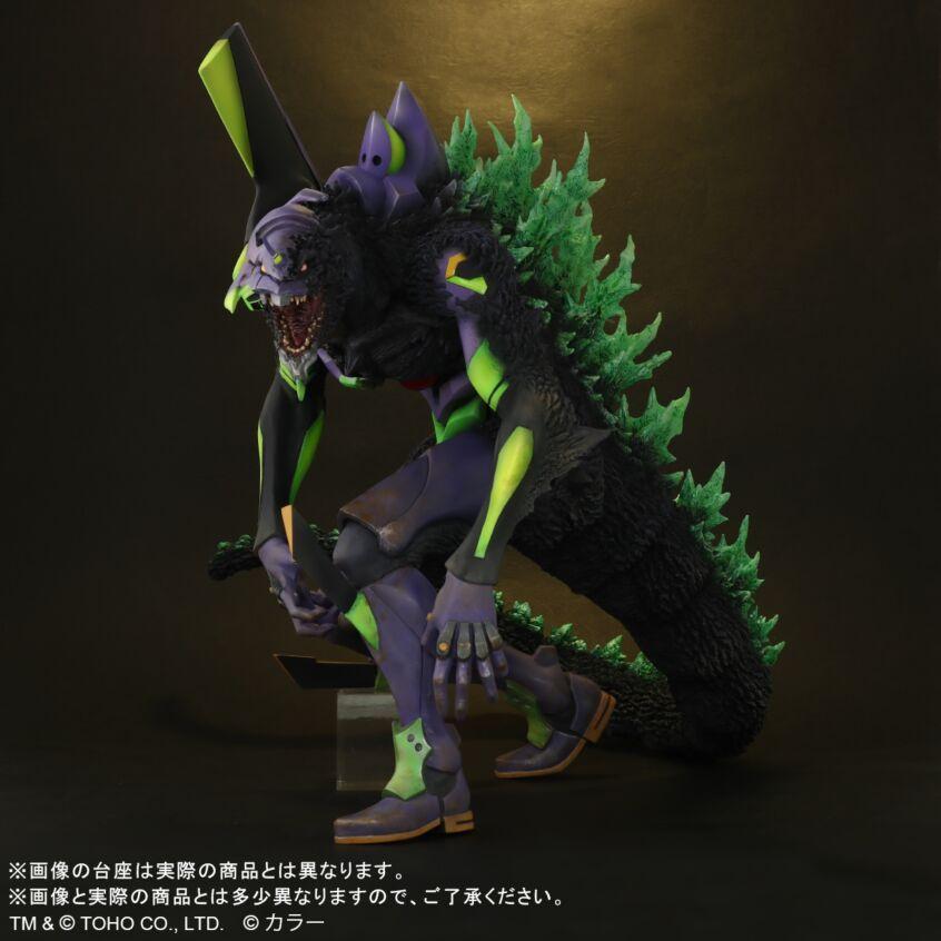 全新未拆 X-plus 東寶30CM 哥吉拉對新世紀福音戰士 哥吉拉 G 覺醒型態 EVA 再版-細節圖3