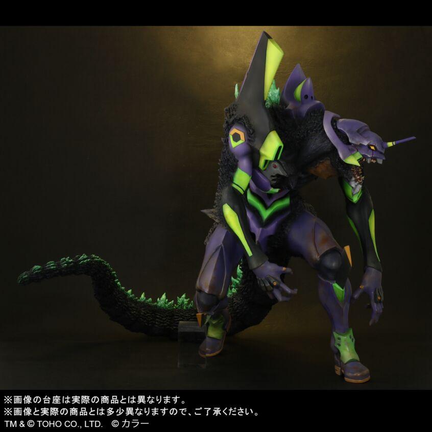 全新未拆 X-plus 東寶30CM 哥吉拉對新世紀福音戰士 哥吉拉 G 覺醒型態 EVA 再版-細節圖6