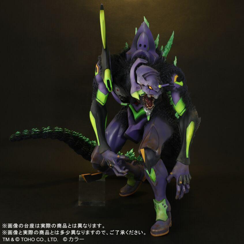 全新未拆 X-plus 東寶30CM 哥吉拉對新世紀福音戰士 哥吉拉 G 覺醒型態 EVA 再版-細節圖7