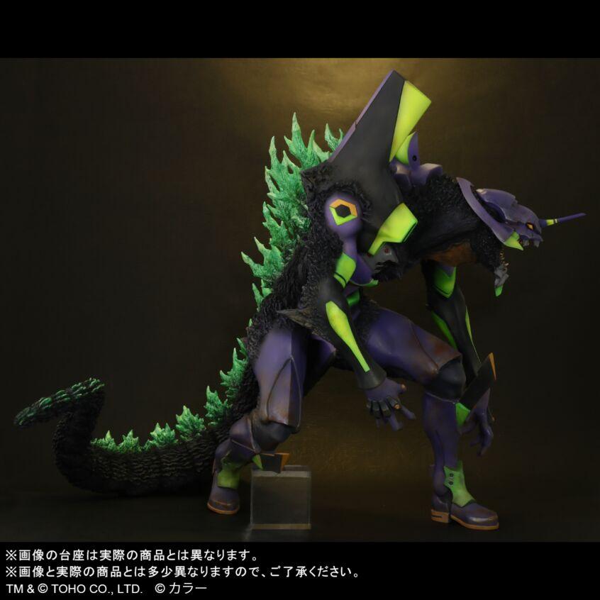 全新未拆 X-plus 東寶30CM 哥吉拉對新世紀福音戰士 哥吉拉 G 覺醒型態 EVA 再版-細節圖8