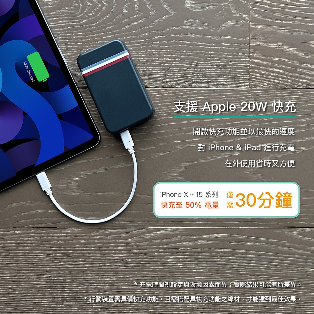 【ENABLE】台灣製造 15月保固 Traveler+ 10000 20W PD/QC 自帶插頭直插快充行動電源 免運-細節圖5