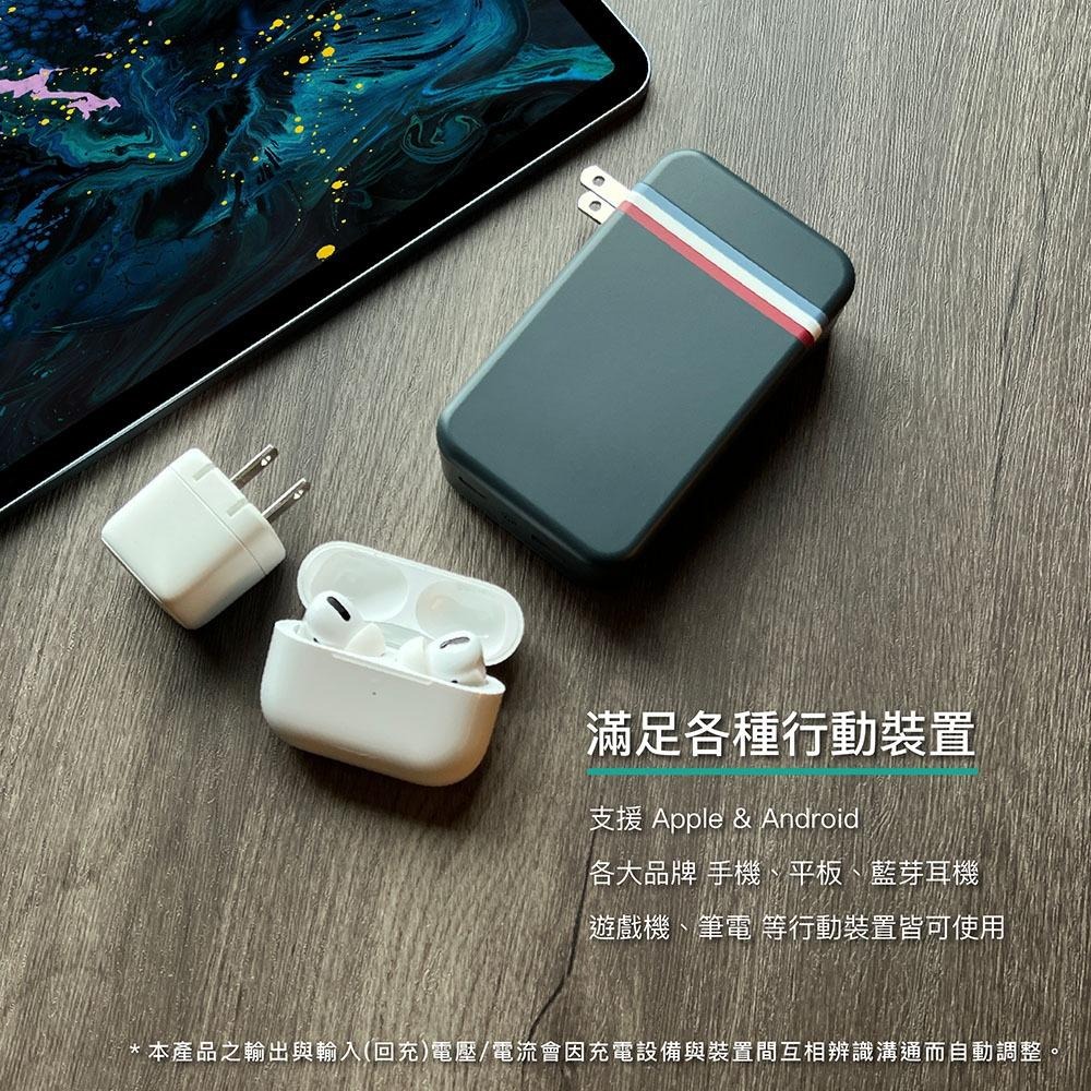 【ENABLE】台灣製造 15月保固 Traveler+ 10000 20W PD/QC 自帶插頭直插快充行動電源 免運-細節圖7