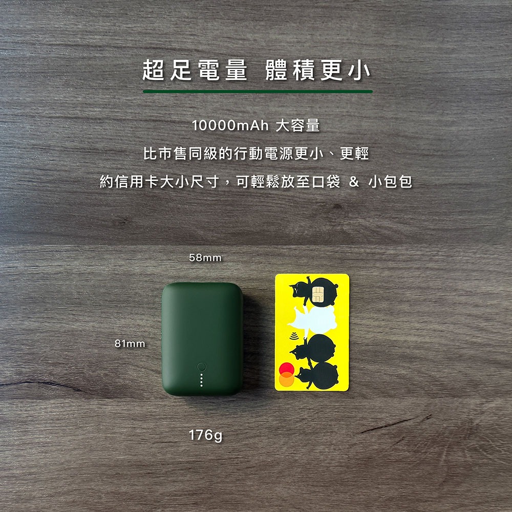 ENABLE 台灣製造 15月保固 ZOOM X2 10000mAh 20W PD/QC 口袋型雙向快充行動電源-細節圖4